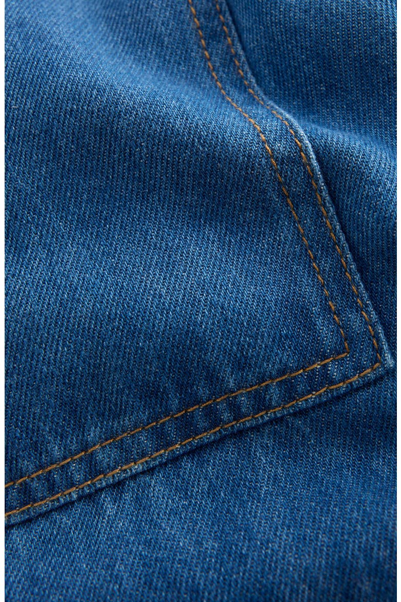 Kids' Elastic Cuff Denim Jeans, Alternate, color, MID VINTAGE