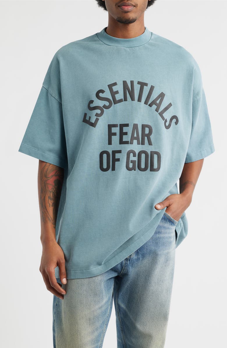 Fear of God Essentials Campus '90s Short Sleeve Logo Graphic T-Shirt, Main, color, 