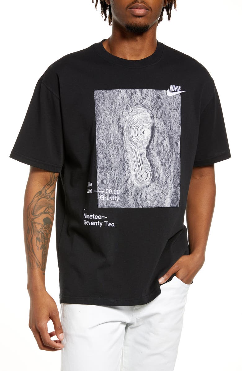 Nike Sportswear Moon Footprint Embroidered Patch Tee, Main, color, 