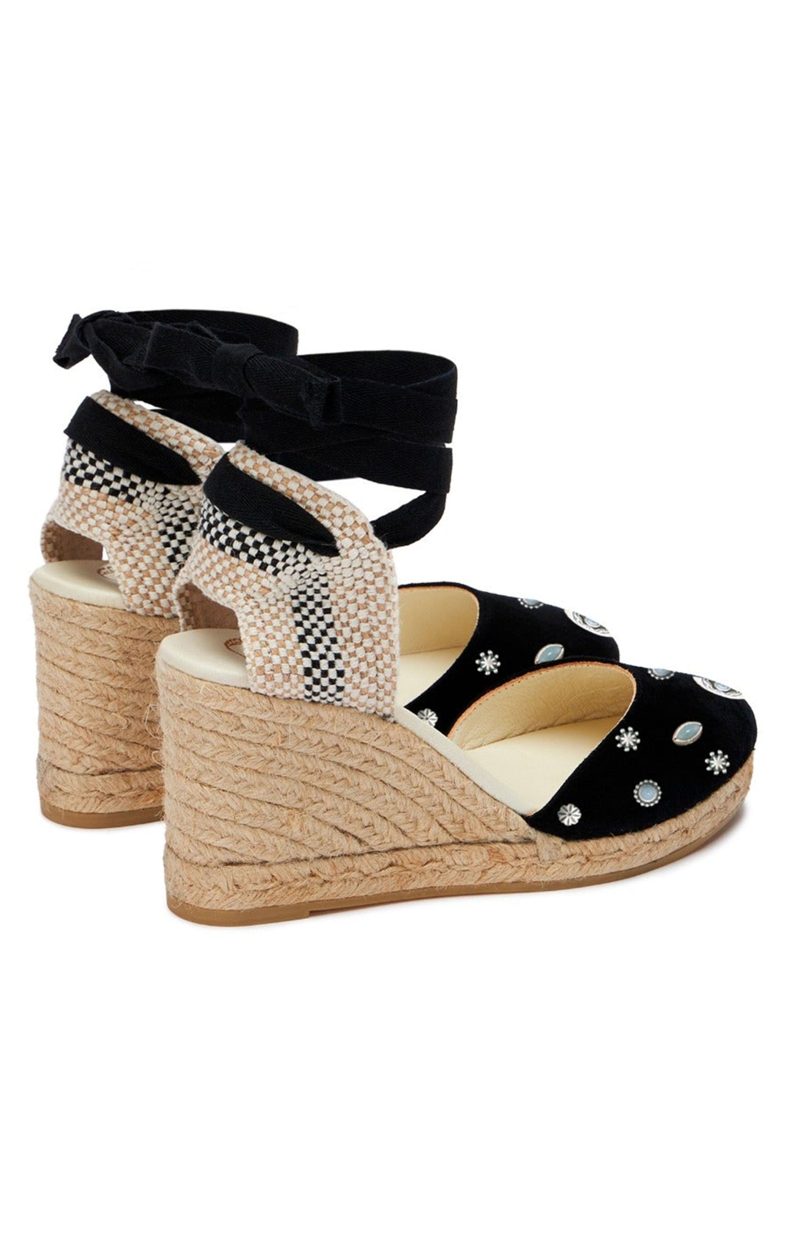 Wedge Espadrilles, Alternate, color, BLACK
