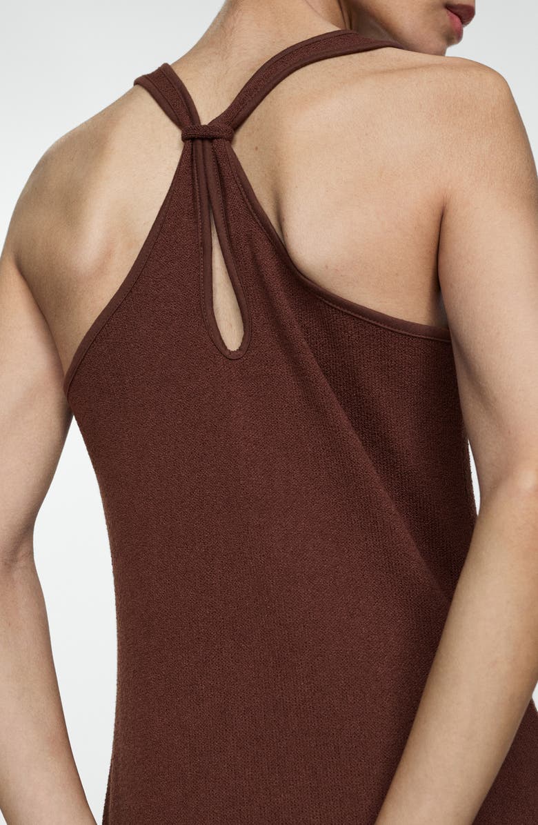 MANGO Racerback Knit Dress, Alternate, color,