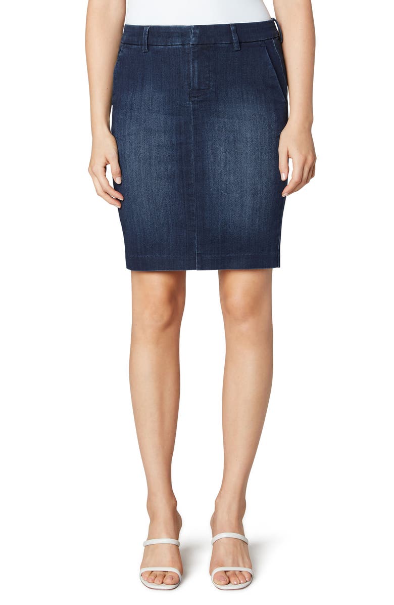 Liverpool Los Angeles Denim Pencil Skirt, Main, color,