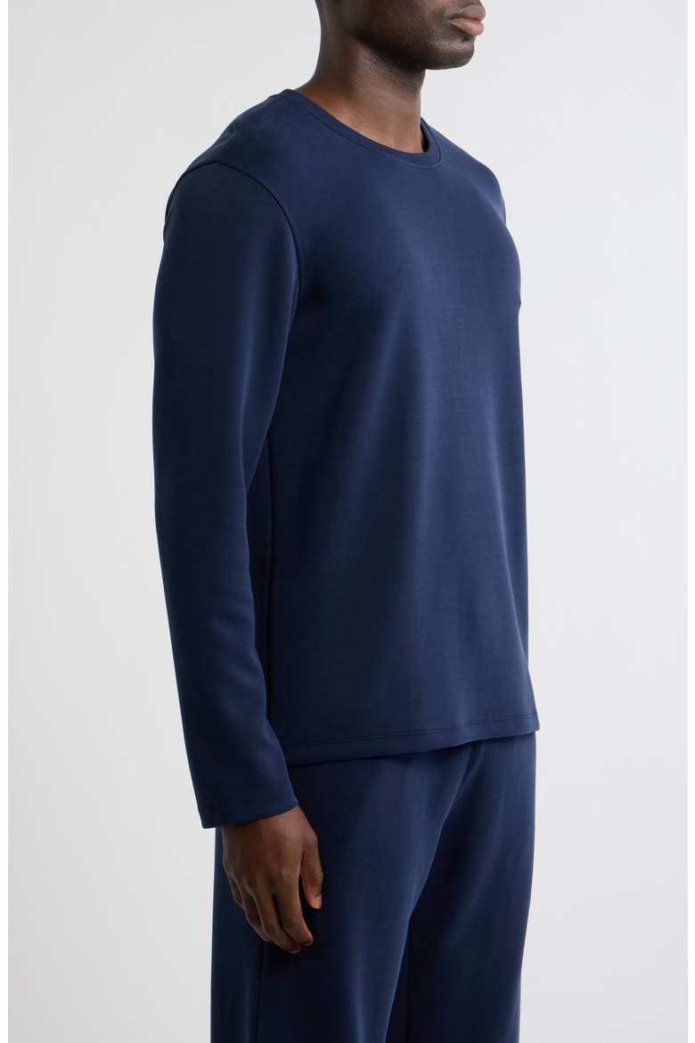 Soft Long Sleeve Pullover, Alternate, color, SPACE NAVY