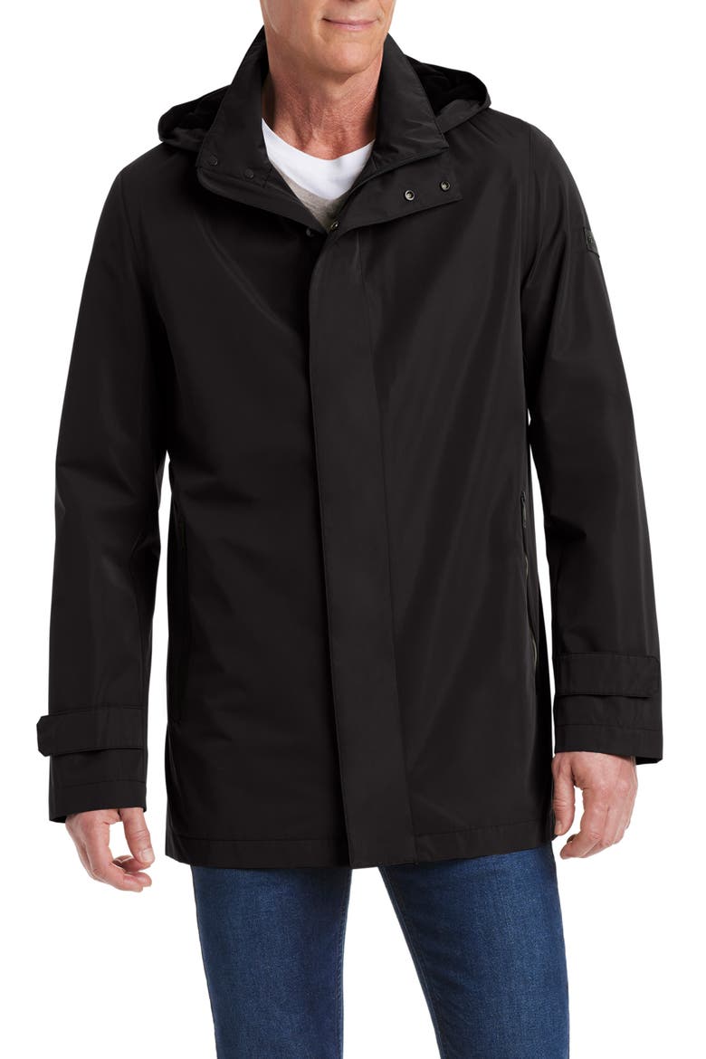Raintek Hooded Jacket, Main, color, BLACK