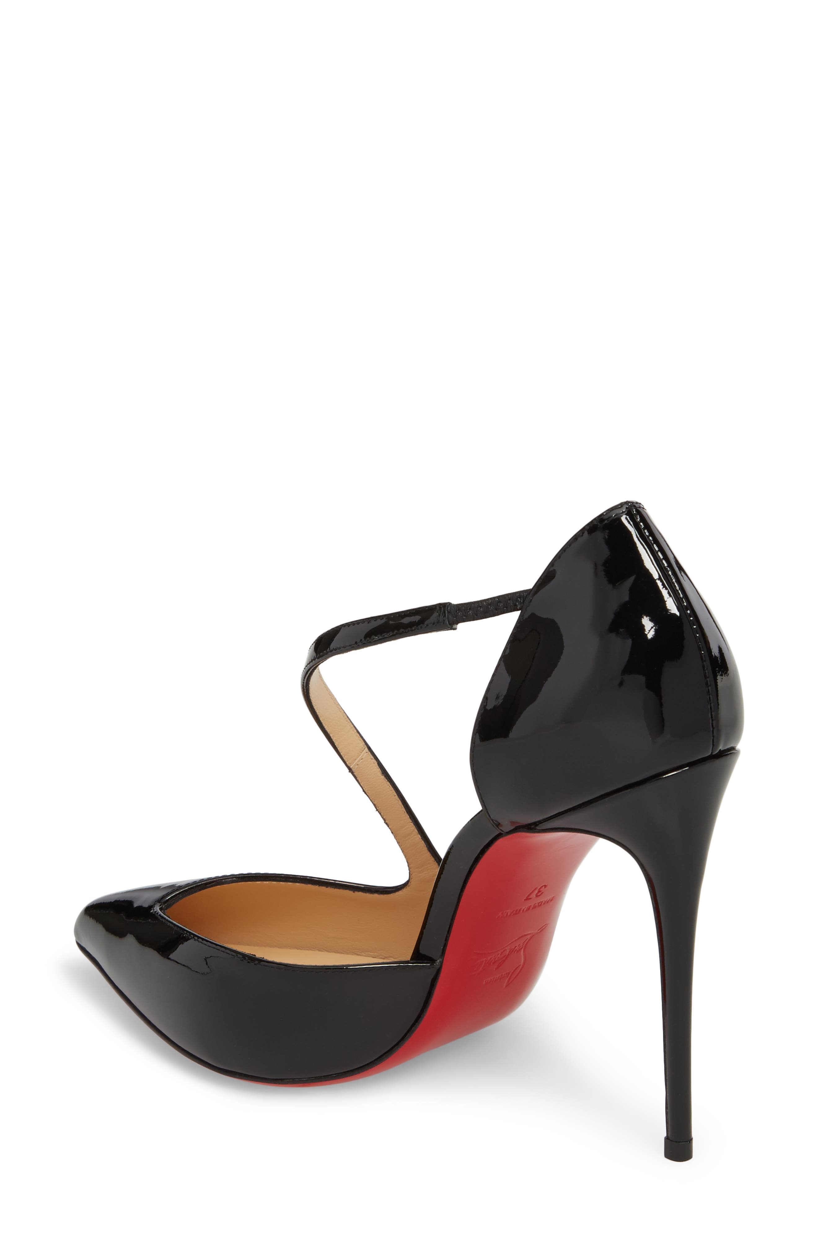 Christian Louboutin Strappy Half d'Orsay Pump, Alternate, color, 