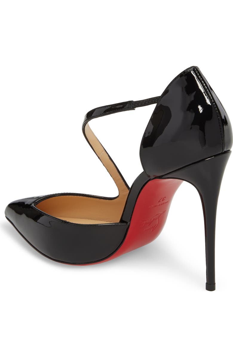 Christian Louboutin Strappy Half d'Orsay Pump, Alternate, color,