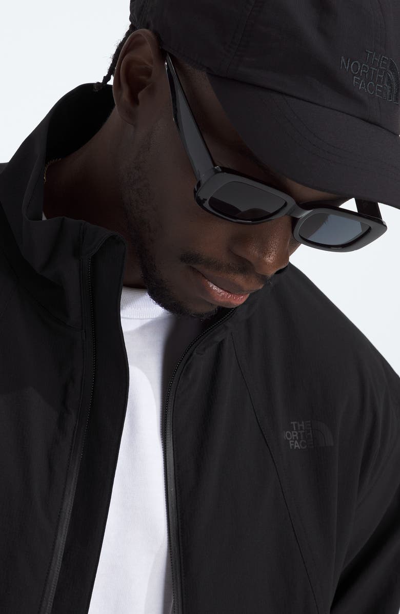 The North Face North Dome Water Repellent Wind Resistant Stretch Nylon Jacket, Alternate, color, Black