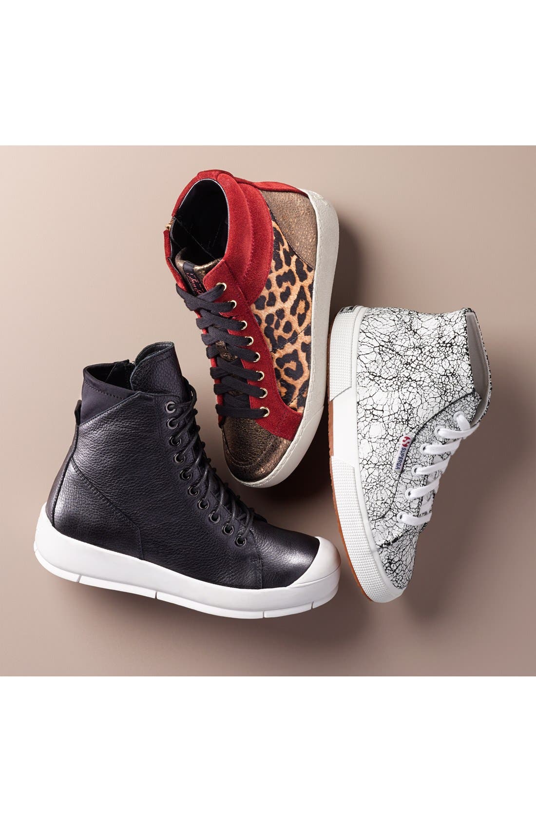 Superga High Top Sneaker, Alternate, color, 