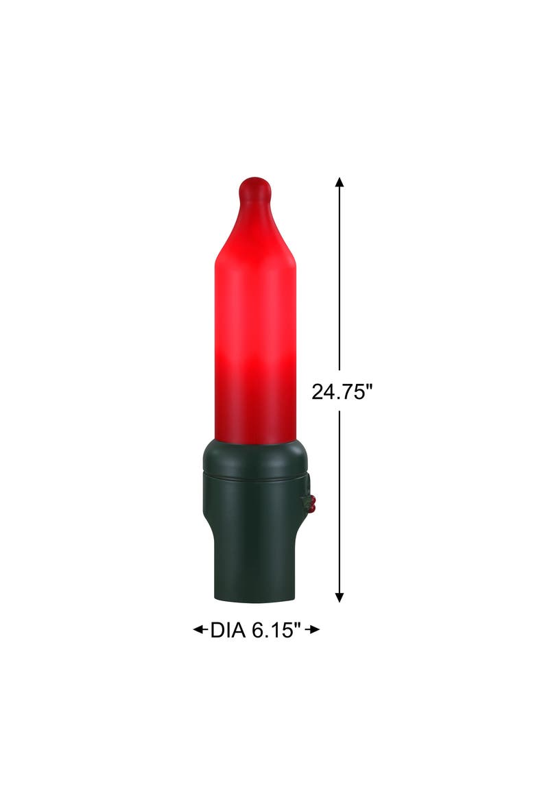 24 in. Red Blow Mold Bulb, Alternate, color, Multicolored