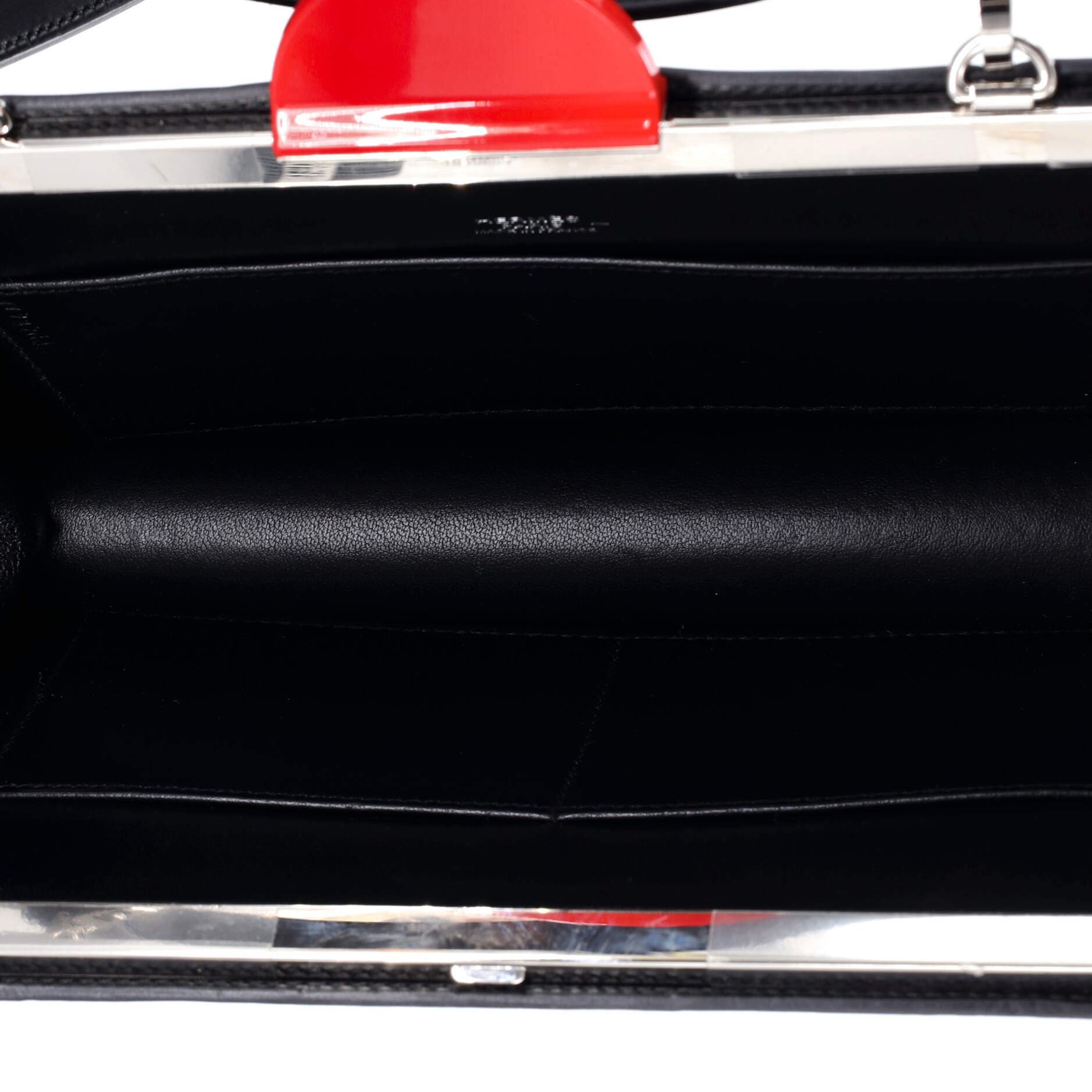 Pre-Owned Hermes Space Sac a Malice Handbag Monsieur with Lizard 23, Alternate, color, Noir