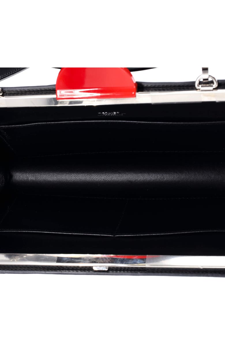 Pre-Owned Hermes Space Sac a Malice Handbag Monsieur with Lizard 23, Alternate, color, Noir