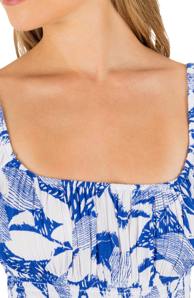 Hurley Paloma Floral Print Maxi Dress, Alternate, color, Hydro