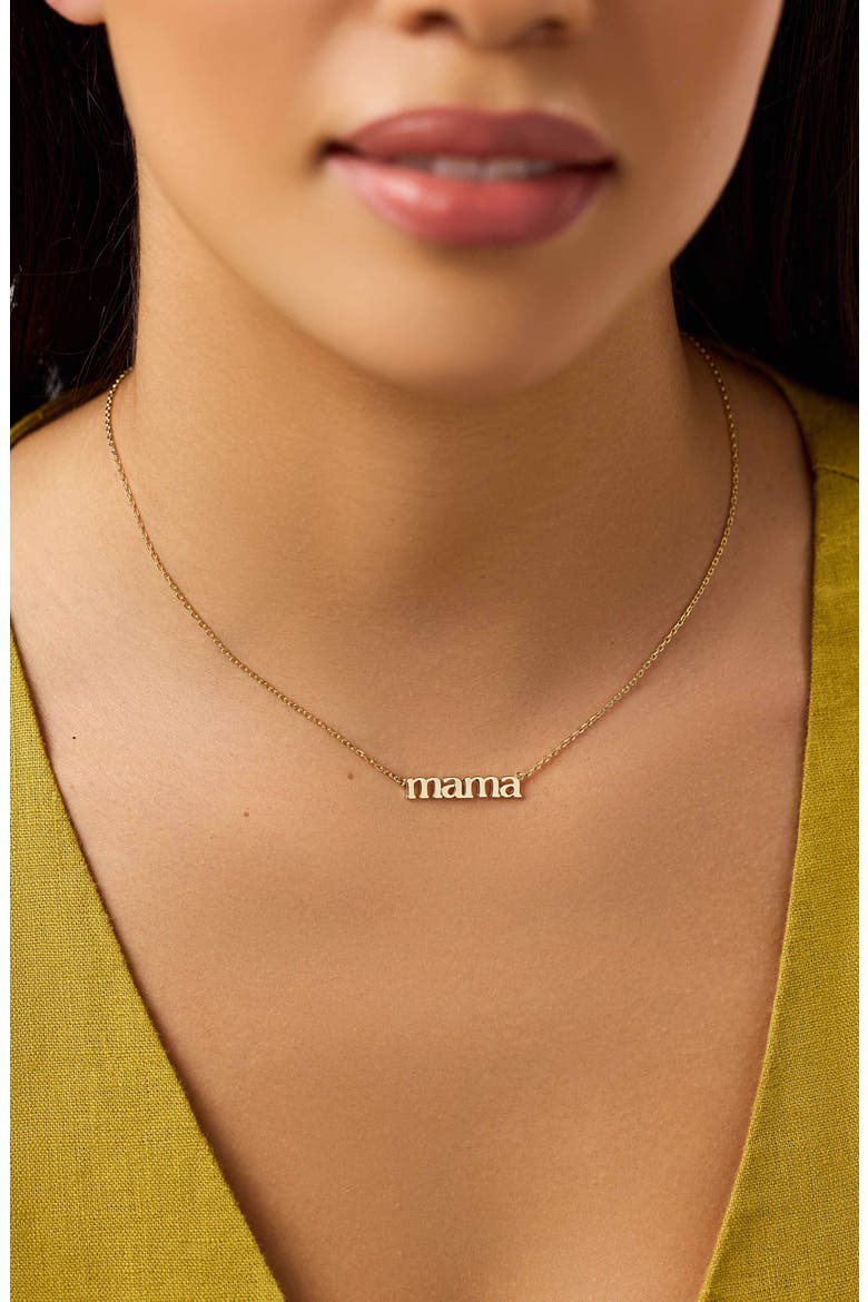 Mama Necklace - Mama Necklace, Alternate, color, Gold