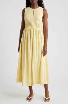 Sleeveless Keyhole Midi Dress