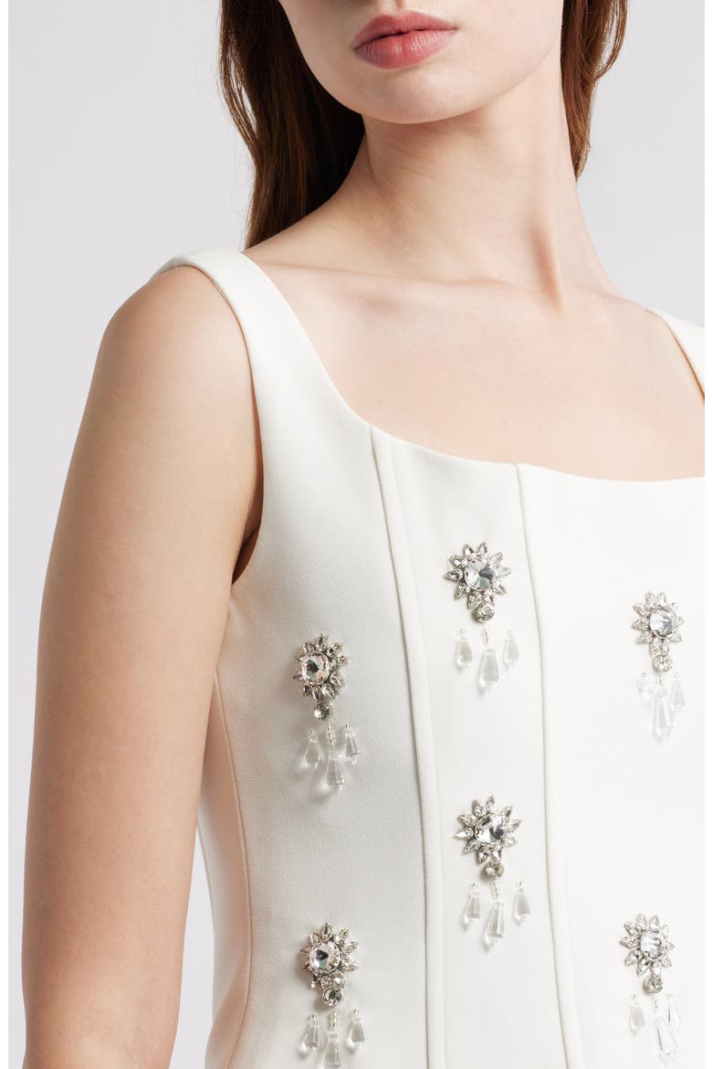 The Ultimate Muse Crystal Corset Top, Alternate, color, WHITE