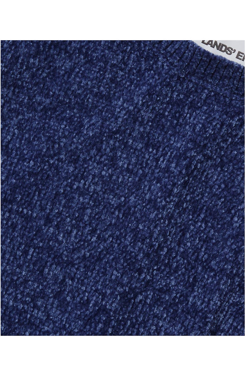 Lands' End Girls Chenille Sweater, Alternate, color, Gray Blue