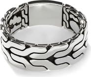 John Hardy Carved Chain Band Ring, Sterling Silver