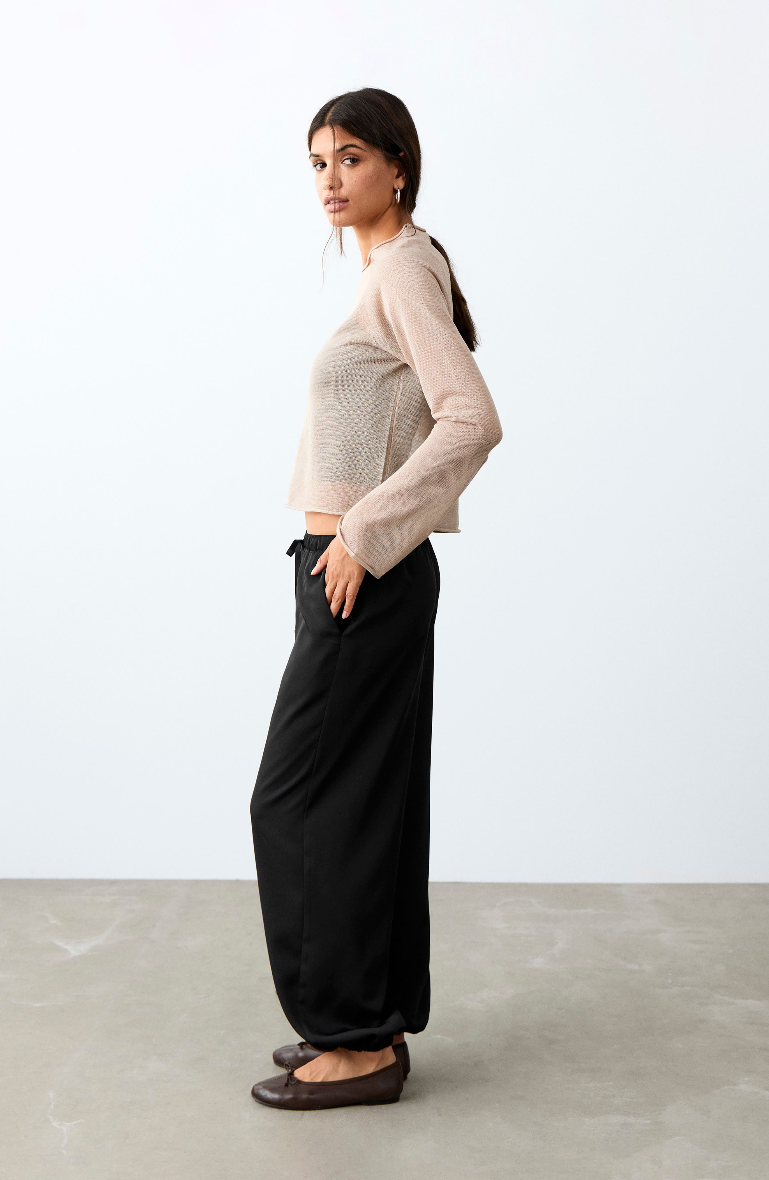 Satin Balloon Pants - image 2