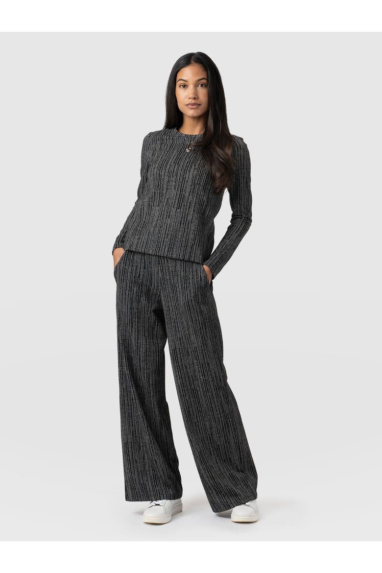 Keller Wide Leg Pant, Alternate, color, Grey/Black