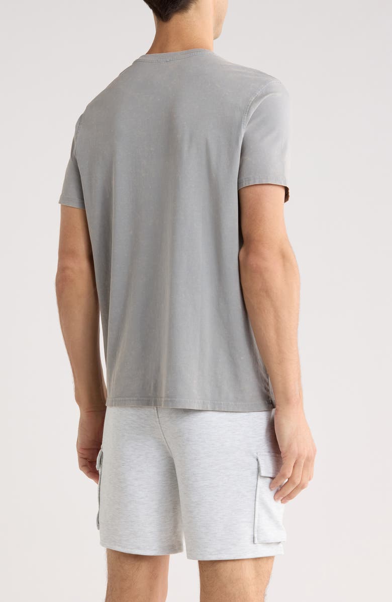 90 DEGREE BY REFLEX Acid Wash Stretch Cotton T-Shirt, Alternate, color, Steel Gray