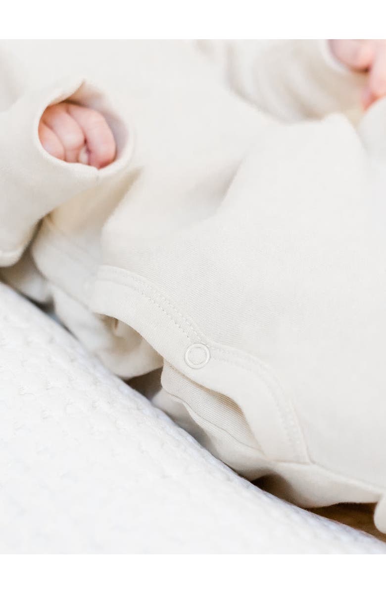 Colored Organics Organic Indy Kimono Gown, Alternate, color, Natural