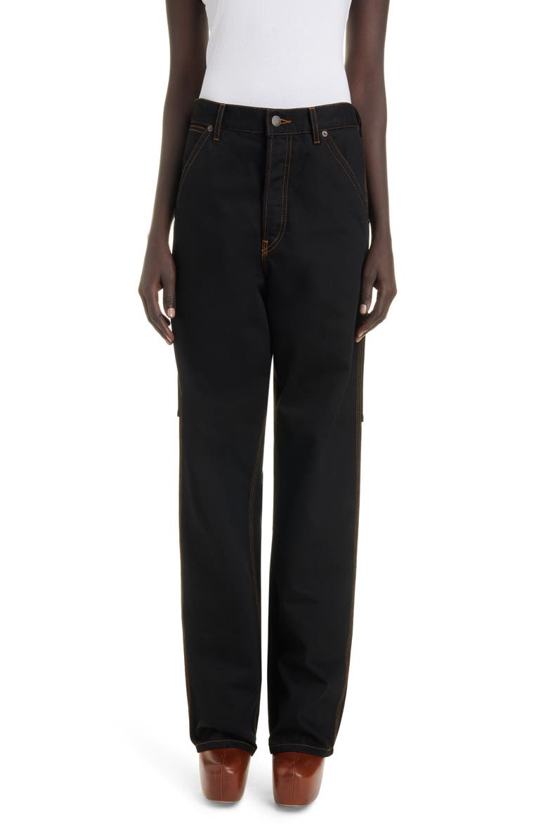 Dries Van Noten Pippa Nonstretch Denim Straight Leg Jeans, Main, color,