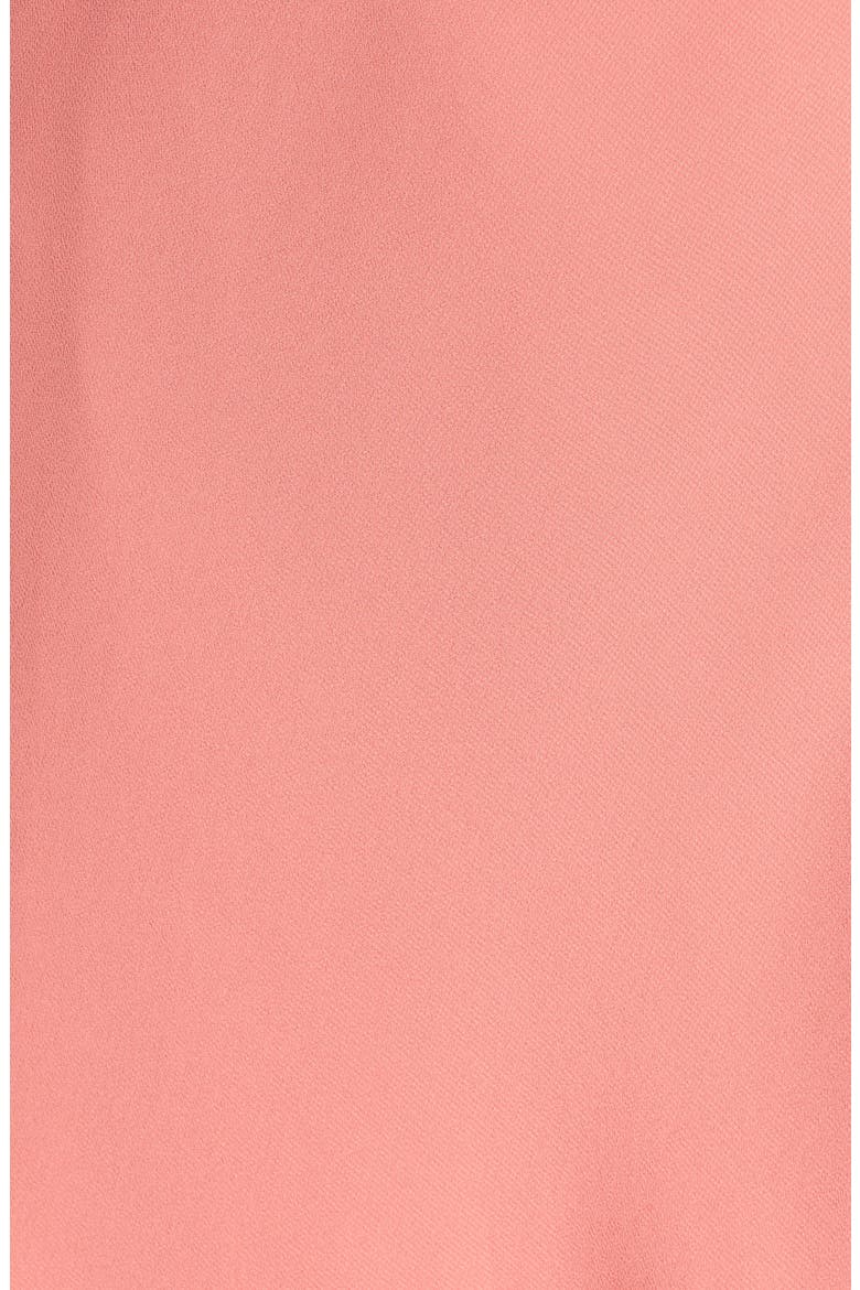 Ruffle Wrap Gown, Alternate, color, CORAL ROSE TEA