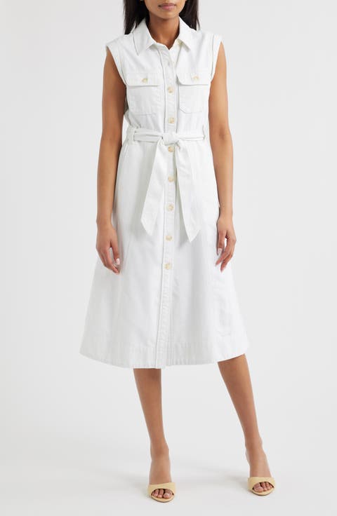 [ ] Cap Sleeve Denim Dress ★大人気★ Womens Cap Sleeve Denim Shirt Dress Stylish Loose Button