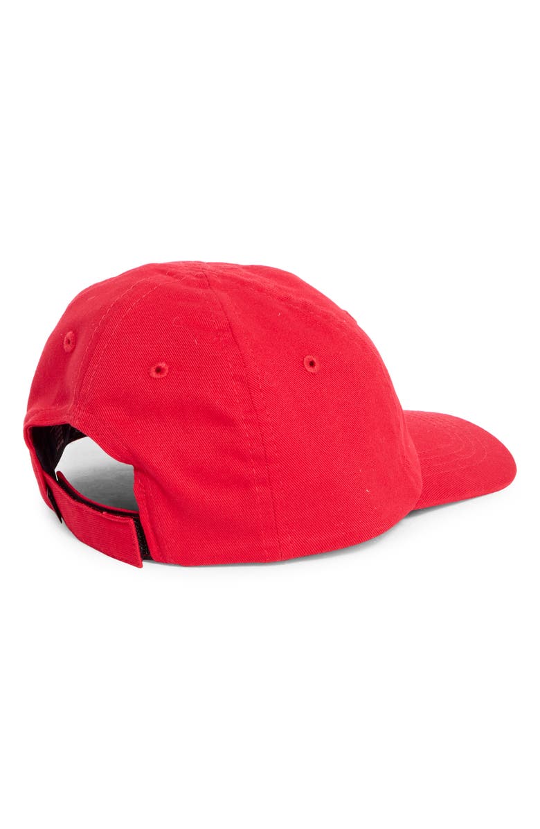 Jordan Kids' Curved Brim Logo Baseball Cap, Alternate, color, Gym Red