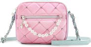 OMG Accessories Kids' Embellished Diamond Quilted Crossbody Bag