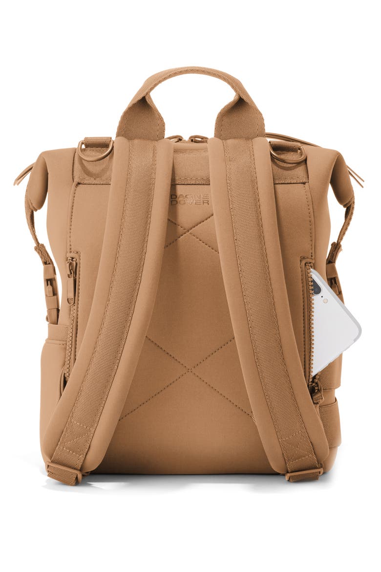 Indi Small Neoprene Diaper Backpack, Alternate, color, CAMEL