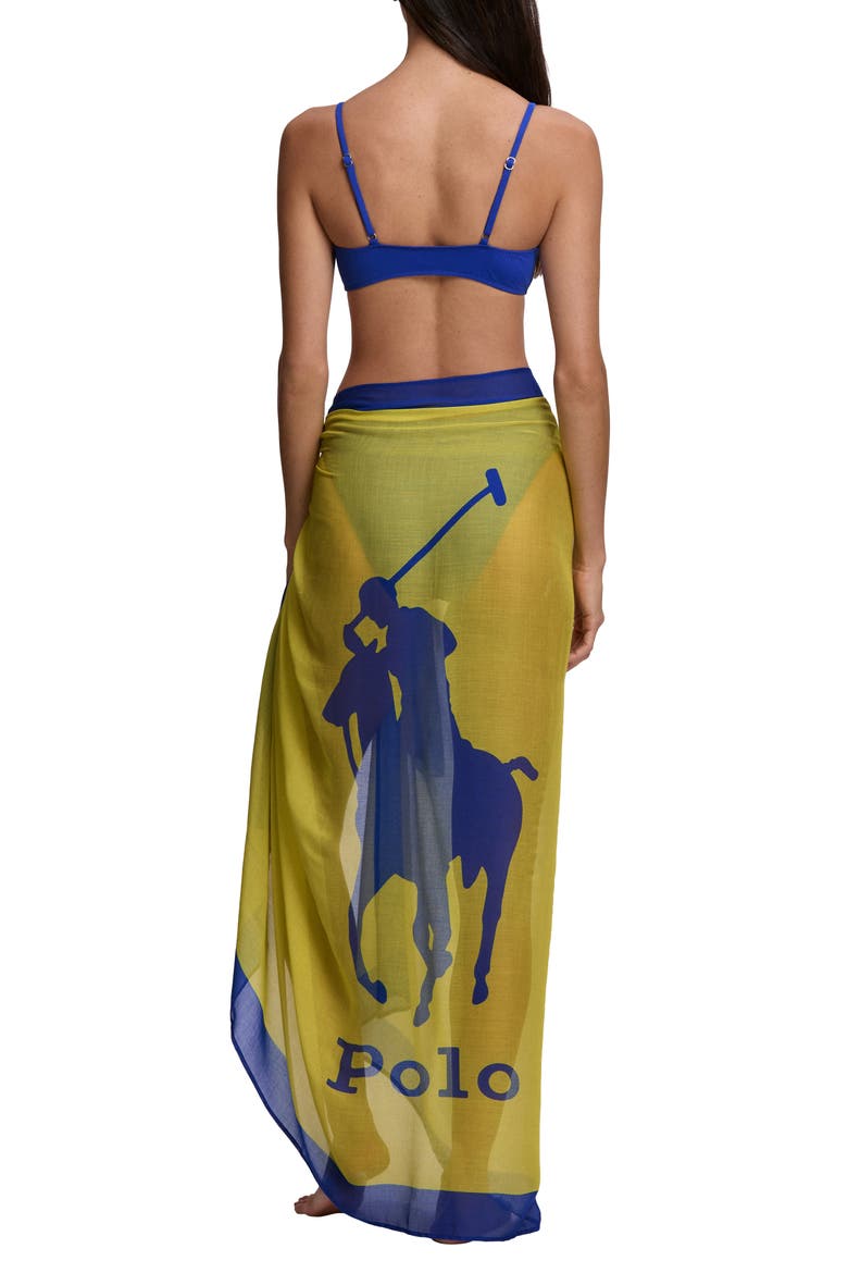 Pony Cover-Up Pareo, Alternate, color, YELLOW