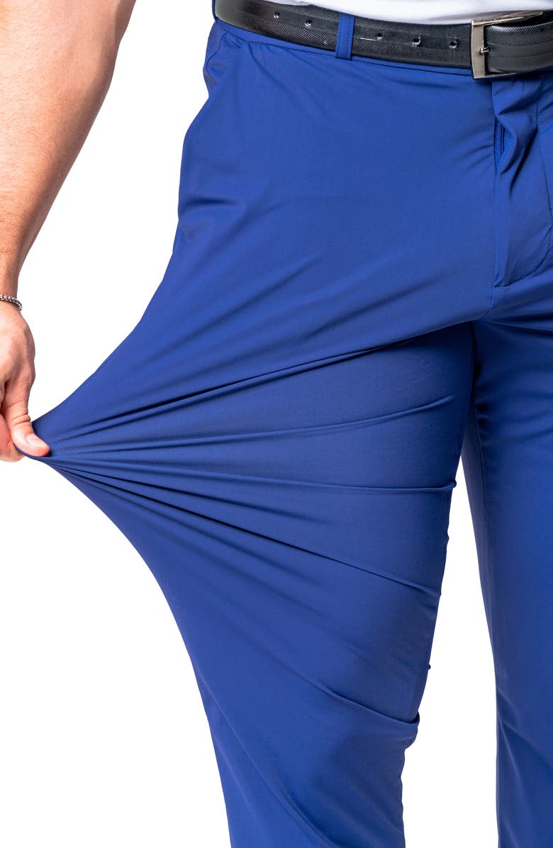 Maceoo Sun Navy Slim Fit Pants, Alternate, color, Blue