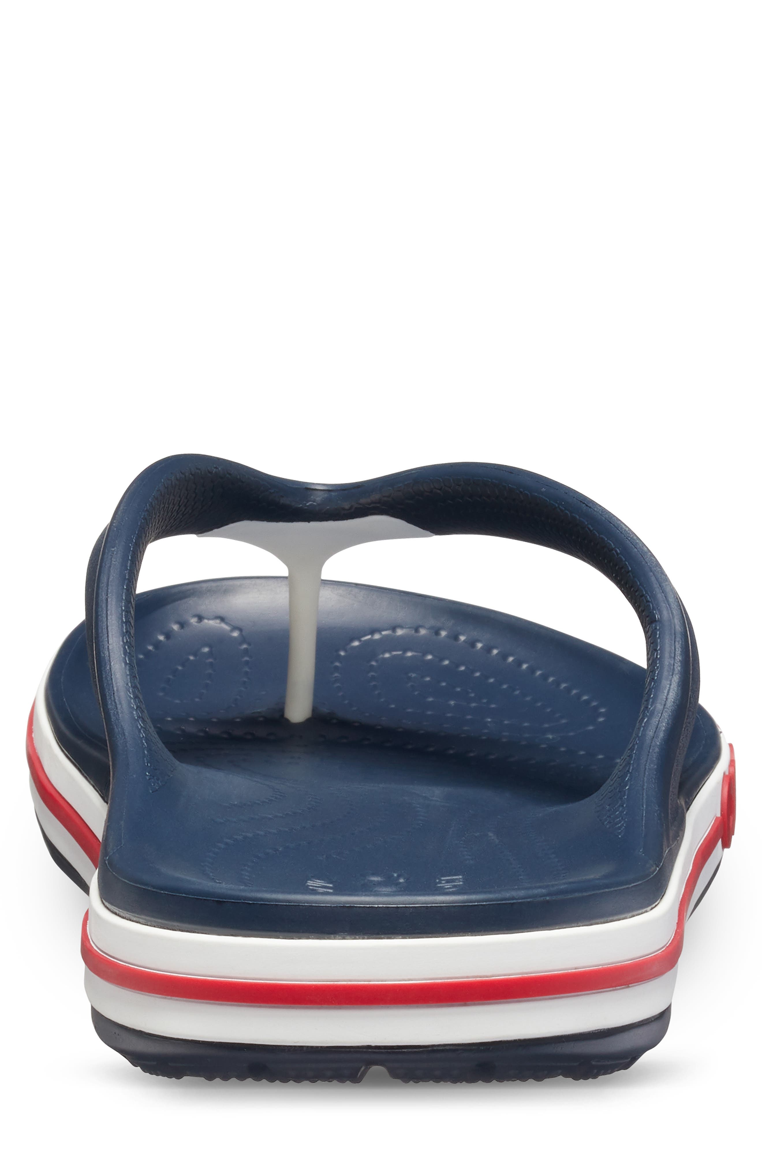 CROCS Bayaband Flip Flop Sandal, Alternate, color, Navy/Pepper