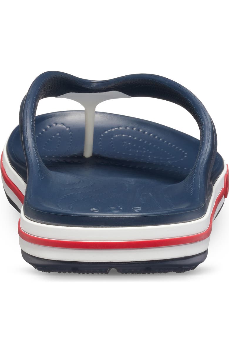 CROCS Bayaband Flip Flop Sandal, Alternate, color, Navy/Pepper