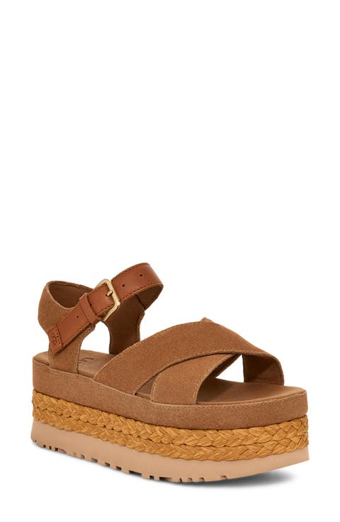 Aubrey Ankle Strap Platform Sandal (Women)