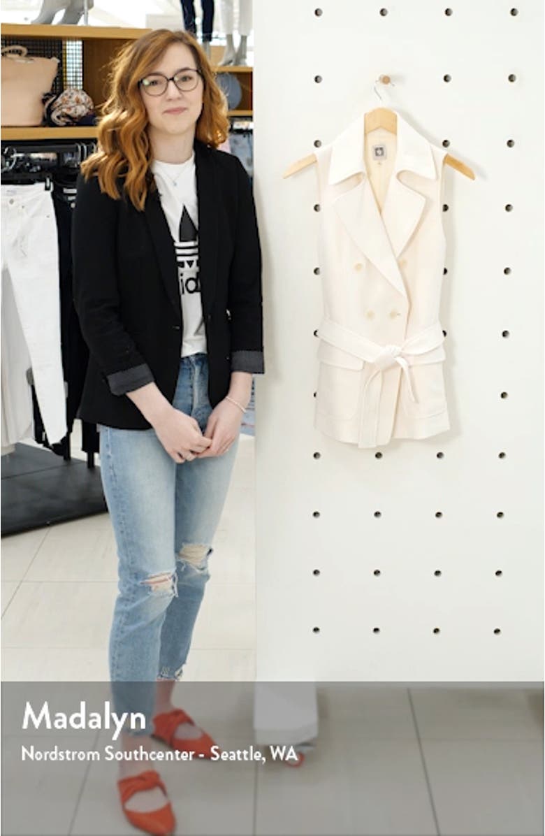 Tie Front Double Breasted Vest, sales video thumbnail