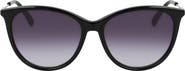 Longchamp 55mm Gradient Tea Cup Sunglasses