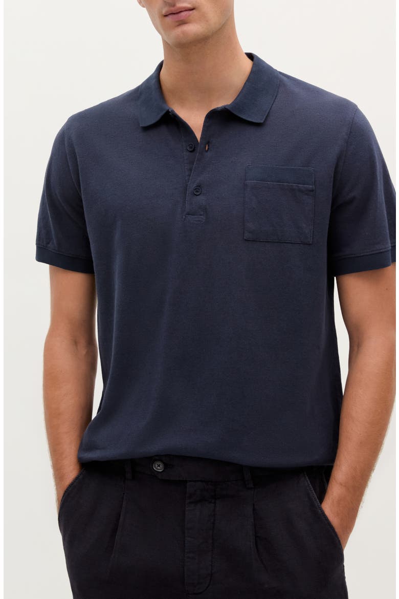 Icon Rustic Polo, Main, color, DARK BLUE