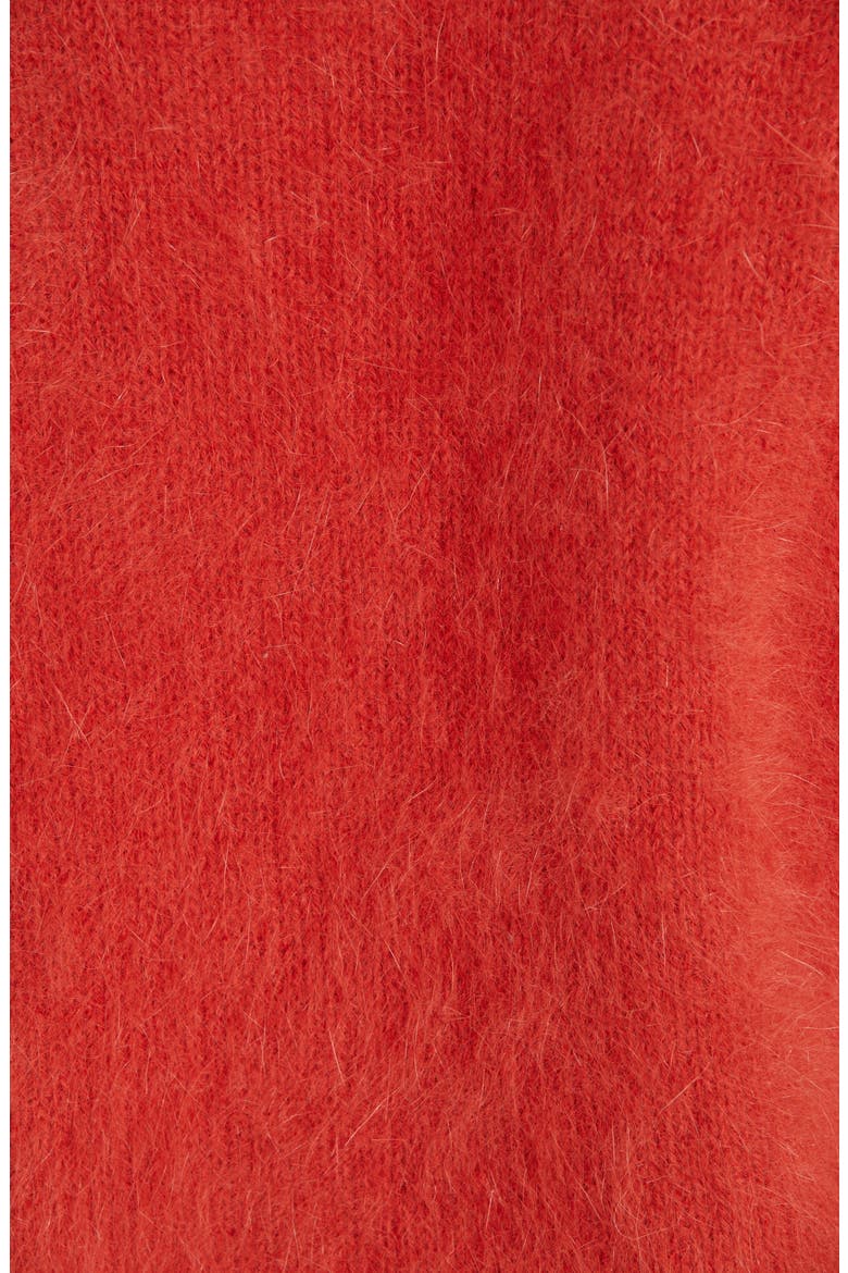 Aries Puff Sleeve Sweater, Alternate, color, CRIMSON