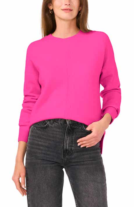 Vince Camuto Cropped Crewneck Sweater