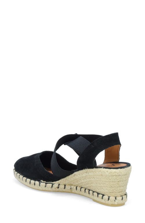 Miz Mooz Mona Wedge Heel Sandal In Black