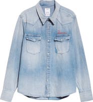 VISVIM Social Sculpture Distressed Denim Shirt