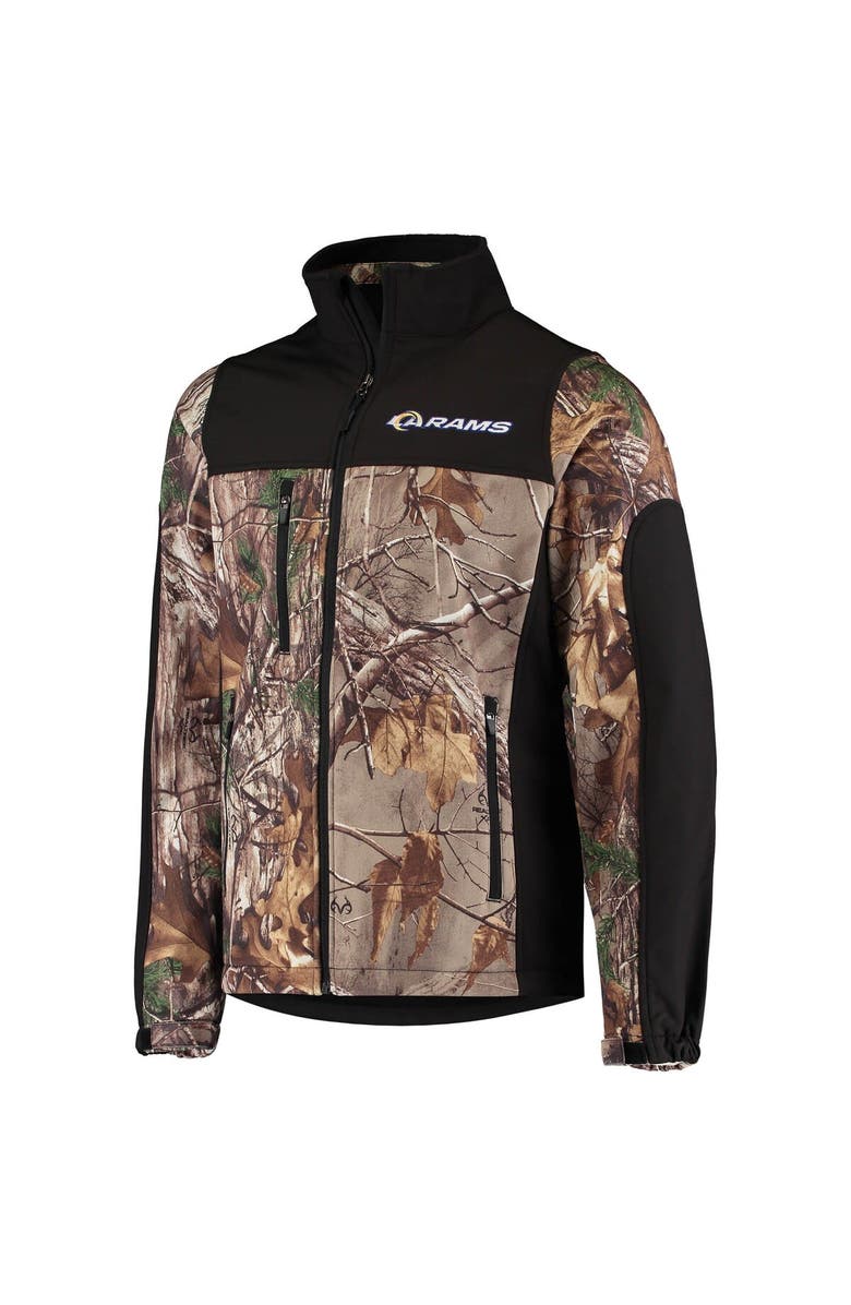 DUNBROOKE Men's Dunbrooke Realtree Camo/Black Los Angeles Rams Circle Hunter Softshell Full-Zip Jacket, Alternate, color, Realtree Camo