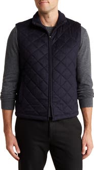 Amicale Diamond Quilt Wool & Cashmere Vest