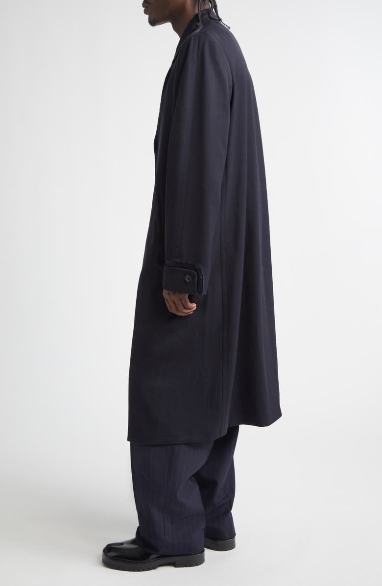 Maison Margiela Décortiqué Wool Coat, Alternate, color, Dark Blue