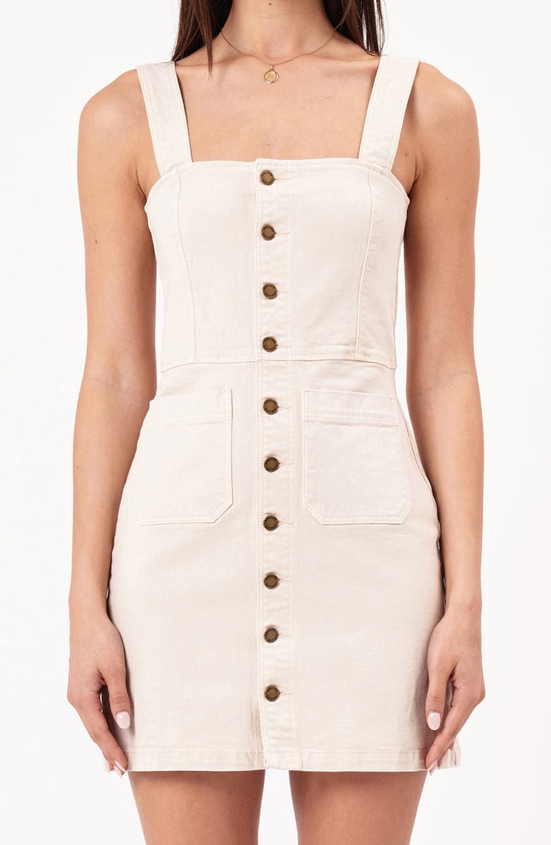 Rolla’s Sailor Denim Minidress, Alternate, color, Off White