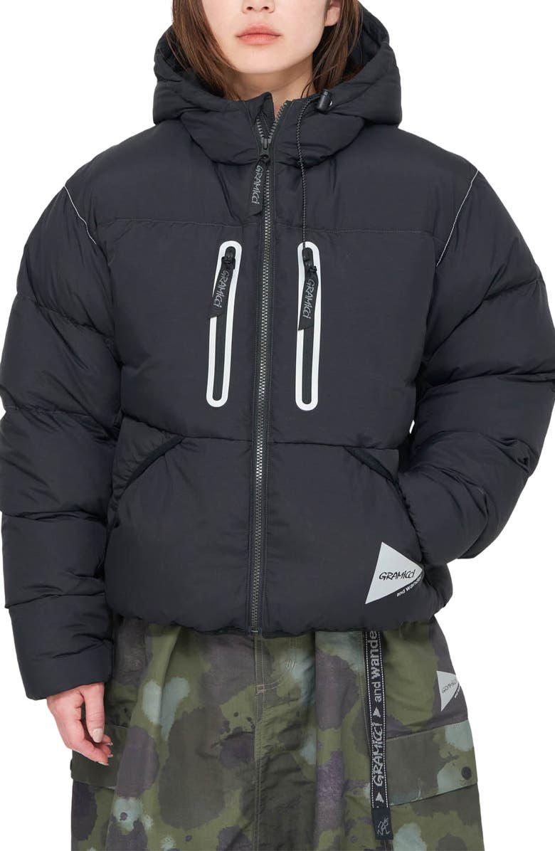 Gramicci X & Wander Down Jacket, Main, color, Black