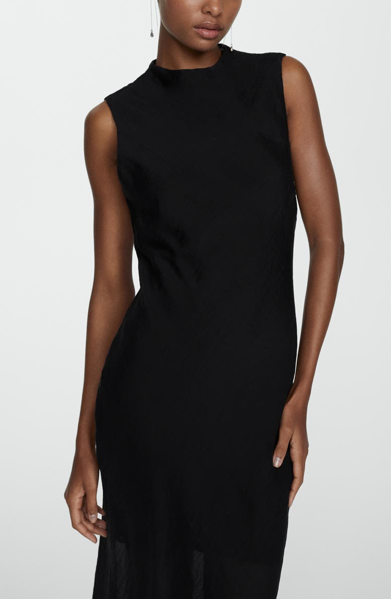 MANGO Sleeveless Cowl Neck Maxi Dress, Alternate, color, 