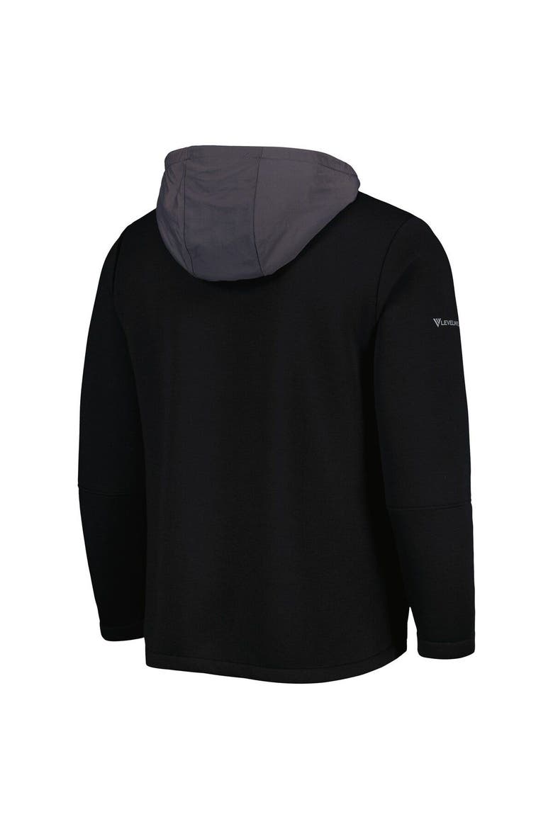 Men's Levelwear Black San Francisco Giants Ruckus Quarter-Zip Hoodie, Alternate, color, Black